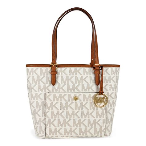 michael kors medium jet set tote vanilla|Michael Kors carryall pale peanut.